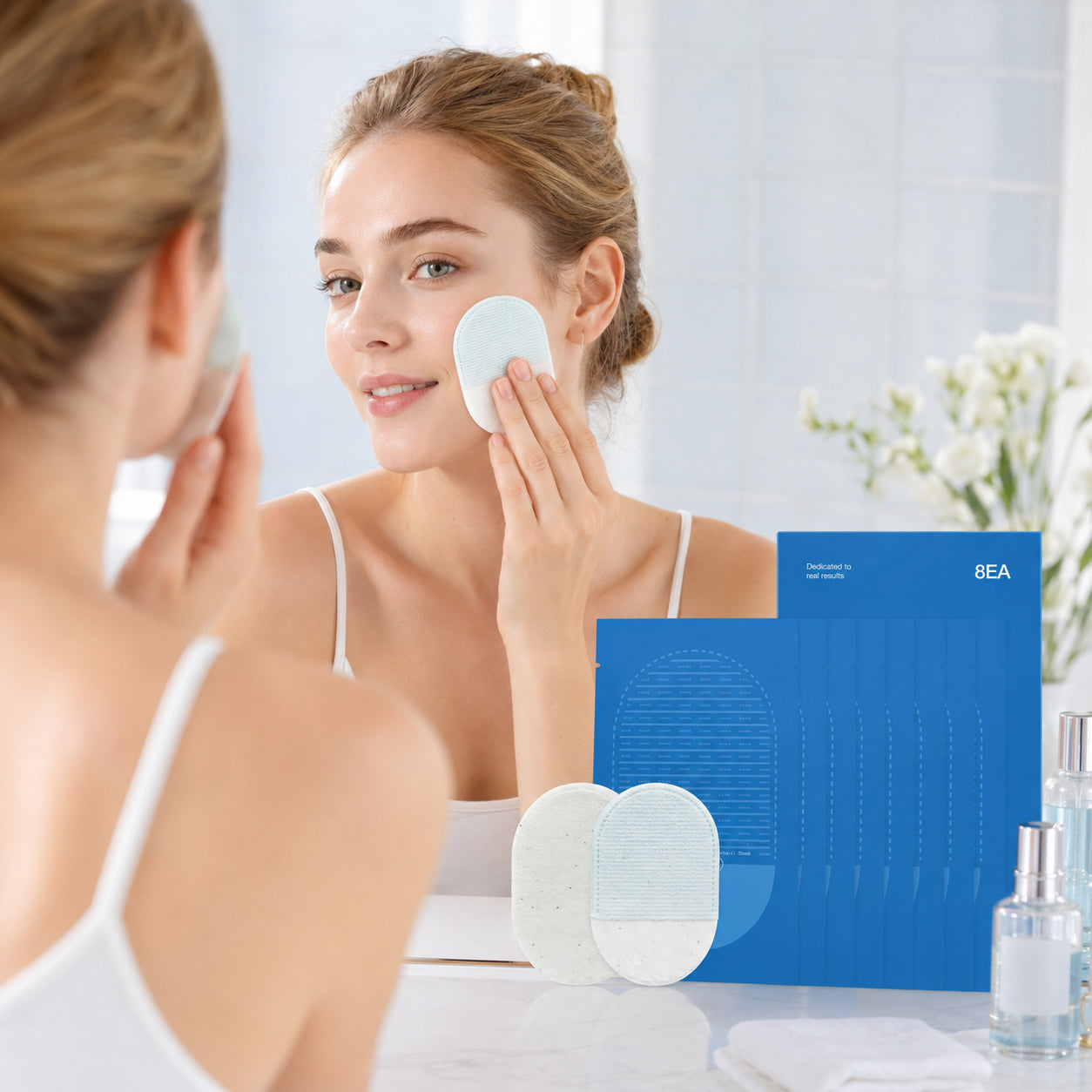 Body Exfoliating Scrub Pads For Bumpy Flaky Skin 8 Pack